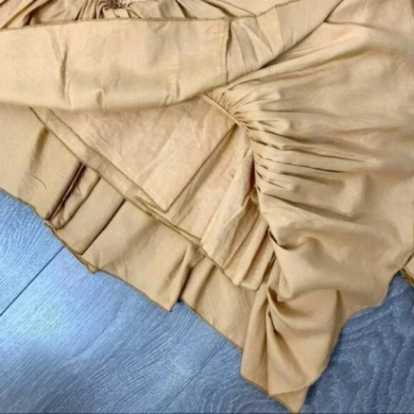 Revolve Tularosa Berkley Mini Dress Ruffle Long Sleeve Saffron Yellow Size XS - Picture 13 of 15